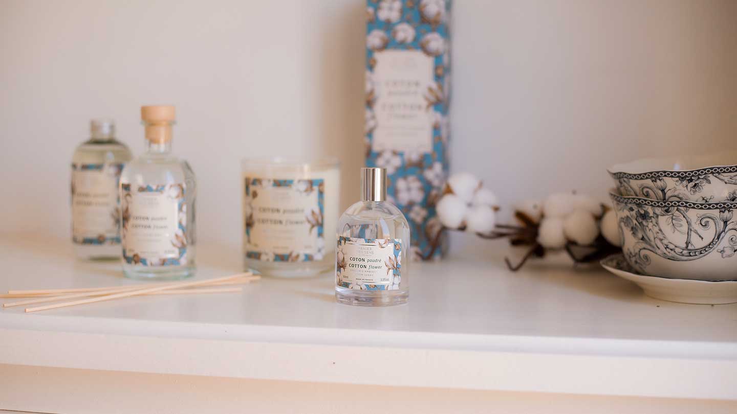 Parfum maison Fleur de Coton - Panier des Sens