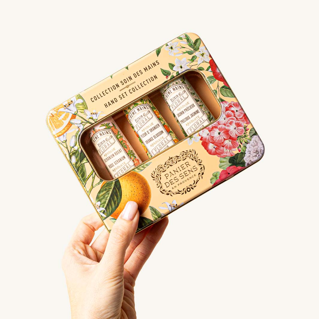 Coffret Crèmes Mains aux absolues de parfum - Fleur d’Oranger, Géranium et Jasmin (3x30ML) - Panier des Sens