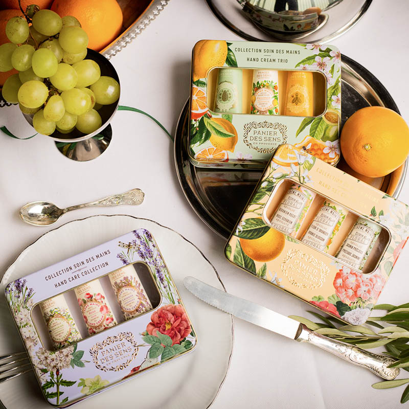 Coffret Crèmes Mains aux absolues de parfum - Fleur d’Oranger, Géranium et Jasmin (3x30ML) - Panier des Sens
