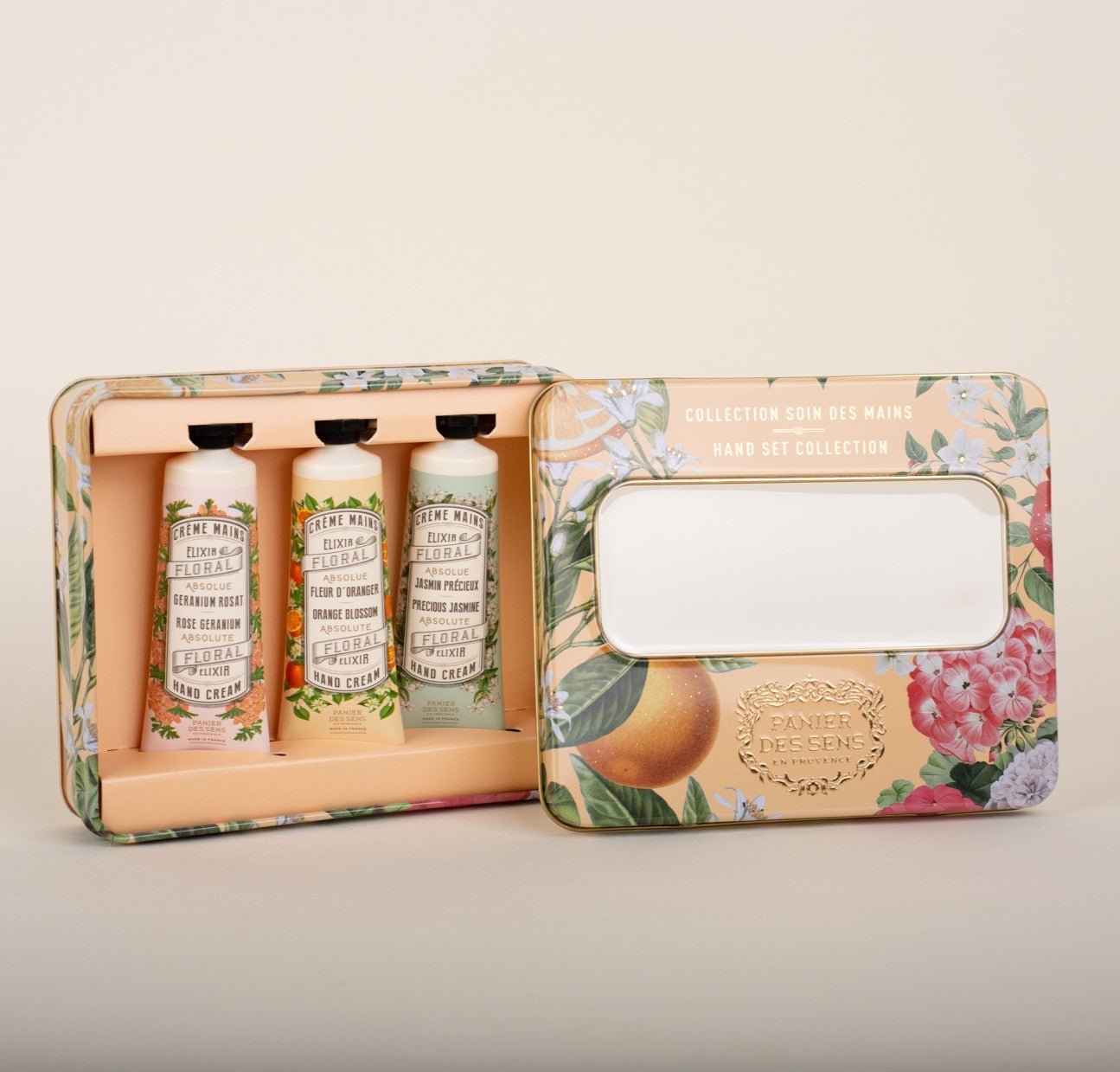 Coffret Crèmes Mains aux absolues de parfum - Fleur d’Oranger, Géranium et Jasmin (3x30ML) - Panier des Sens
