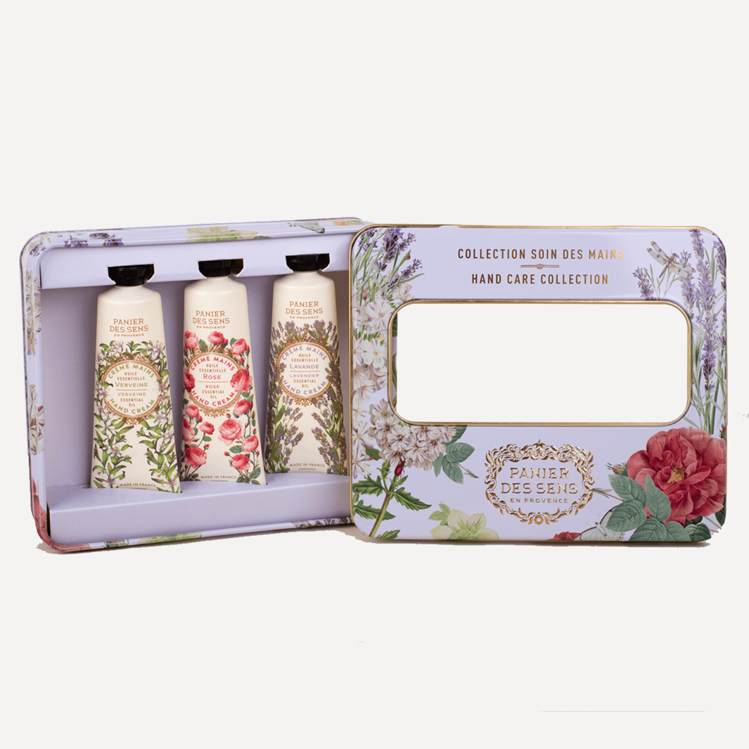 Set di Creme mani con oli essenziali - Lavanda, Rosa, Verbena (3x30ML) - Panier des Sens