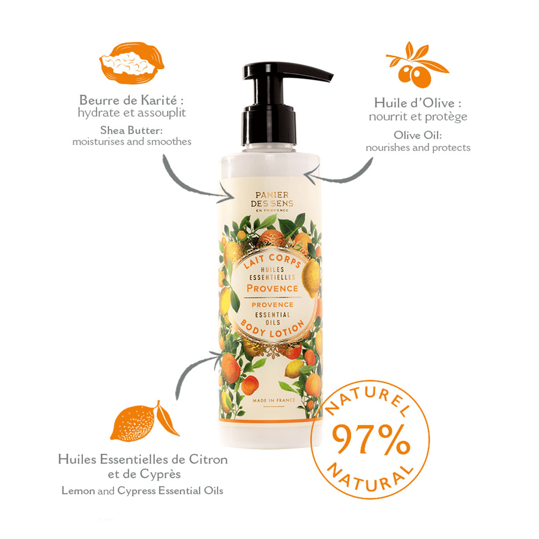 Lozione corpo - Provenza energizzante 250ml - Panier des Sens