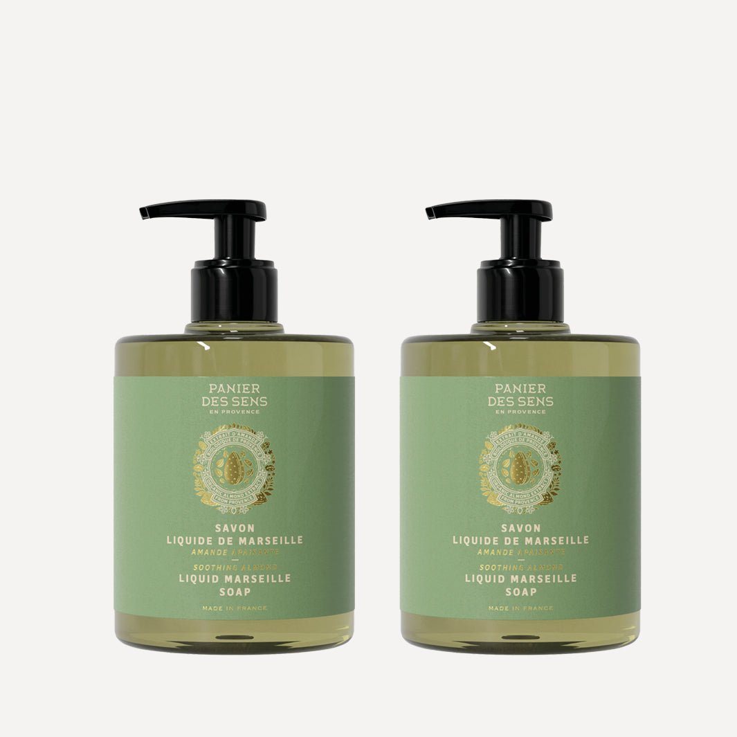 Confezione da 2 saponi liquidi di Marsiglia - Mandorla lenitiva 2 x 500ml - Panier des Sens