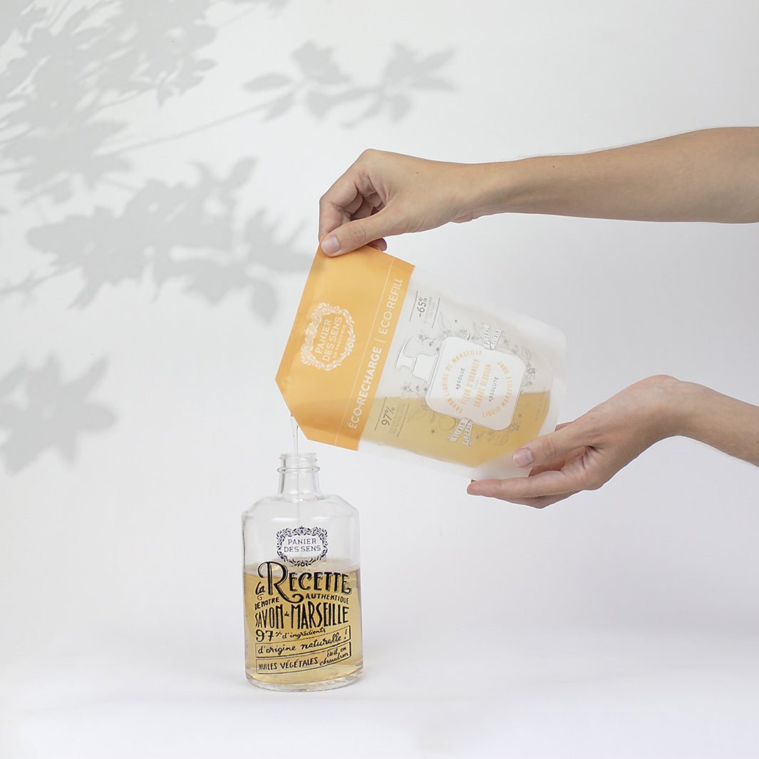Confezione da 6 ricariche Sapone di Marsiglia liquido - Fiori d'arancio 6x500ml - Panier des Sens