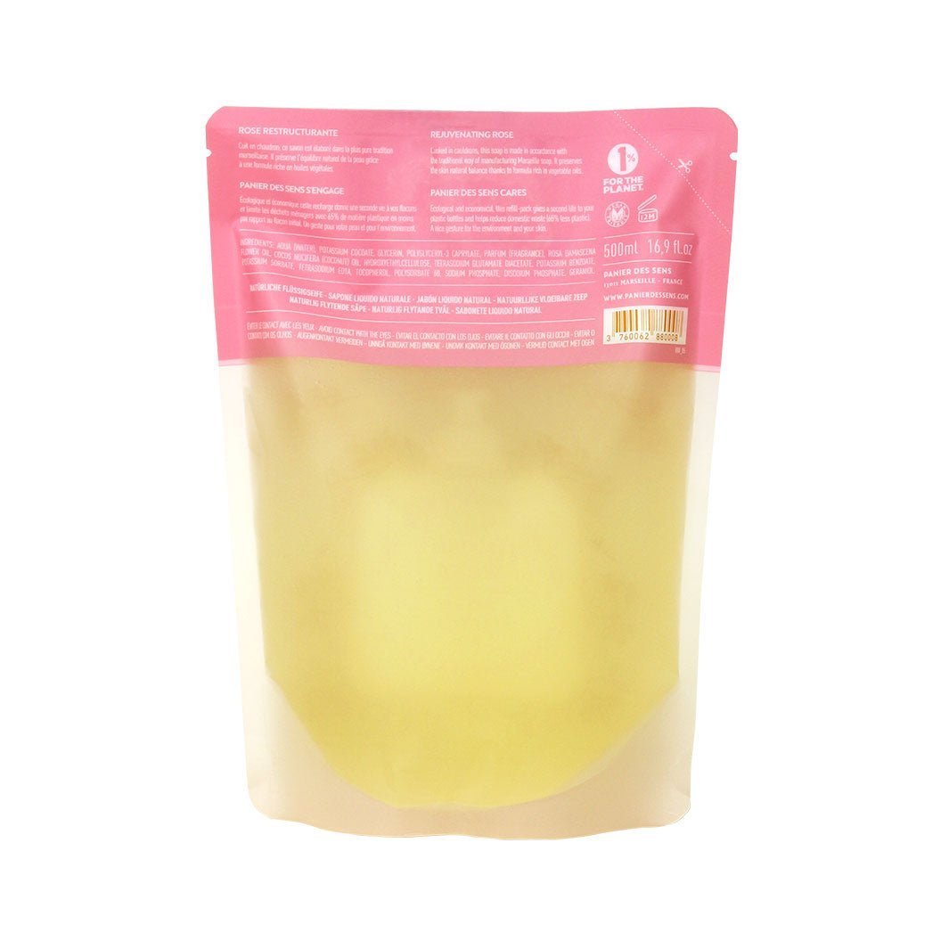 Ricarica Sapone di Marsiglia liquido - Rosa Incantata 500ml - Panier des Sens
