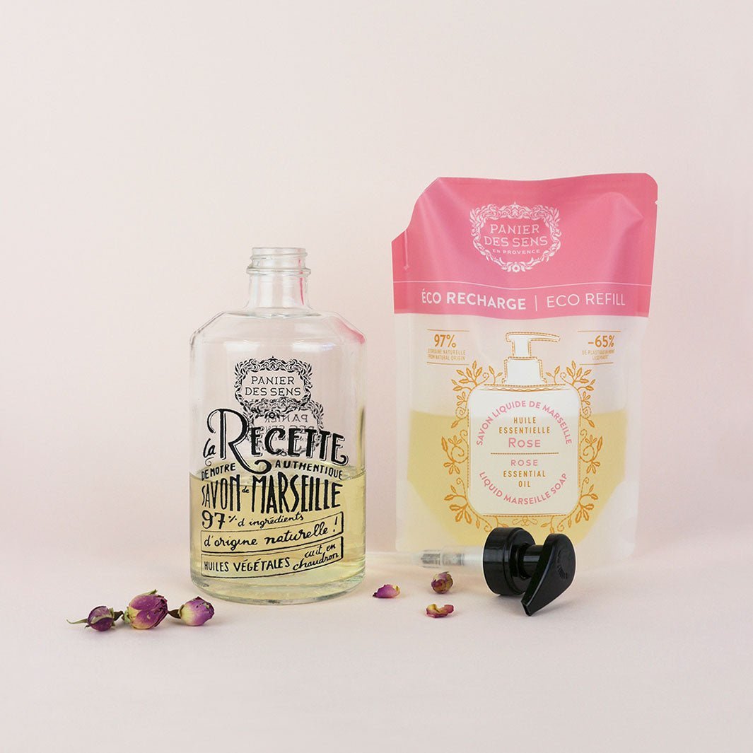 Ricarica Sapone di Marsiglia liquido - Rosa Incantata 500ml - Panier des Sens