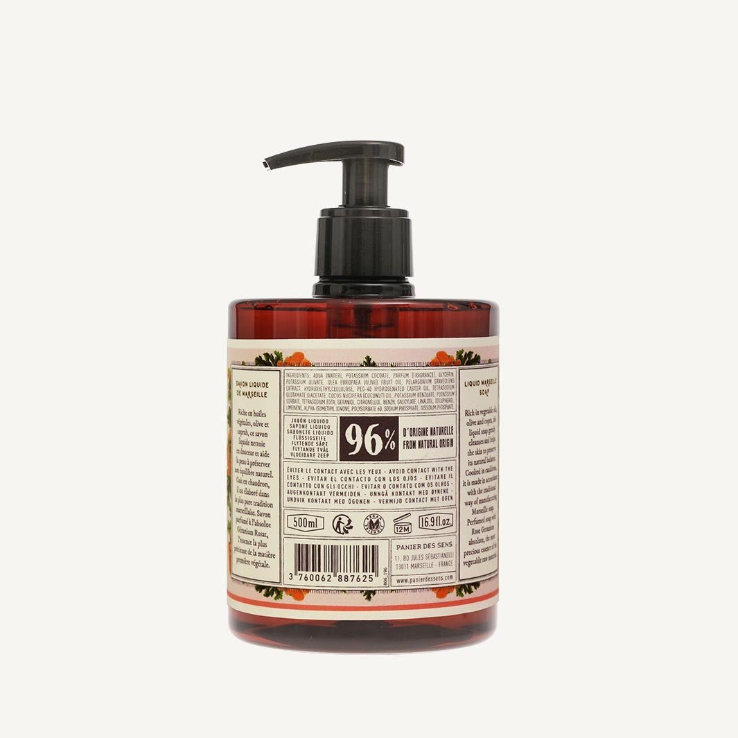 Savon de Marseille flüssig | Rosengeranie 500ml - Panier des Sens