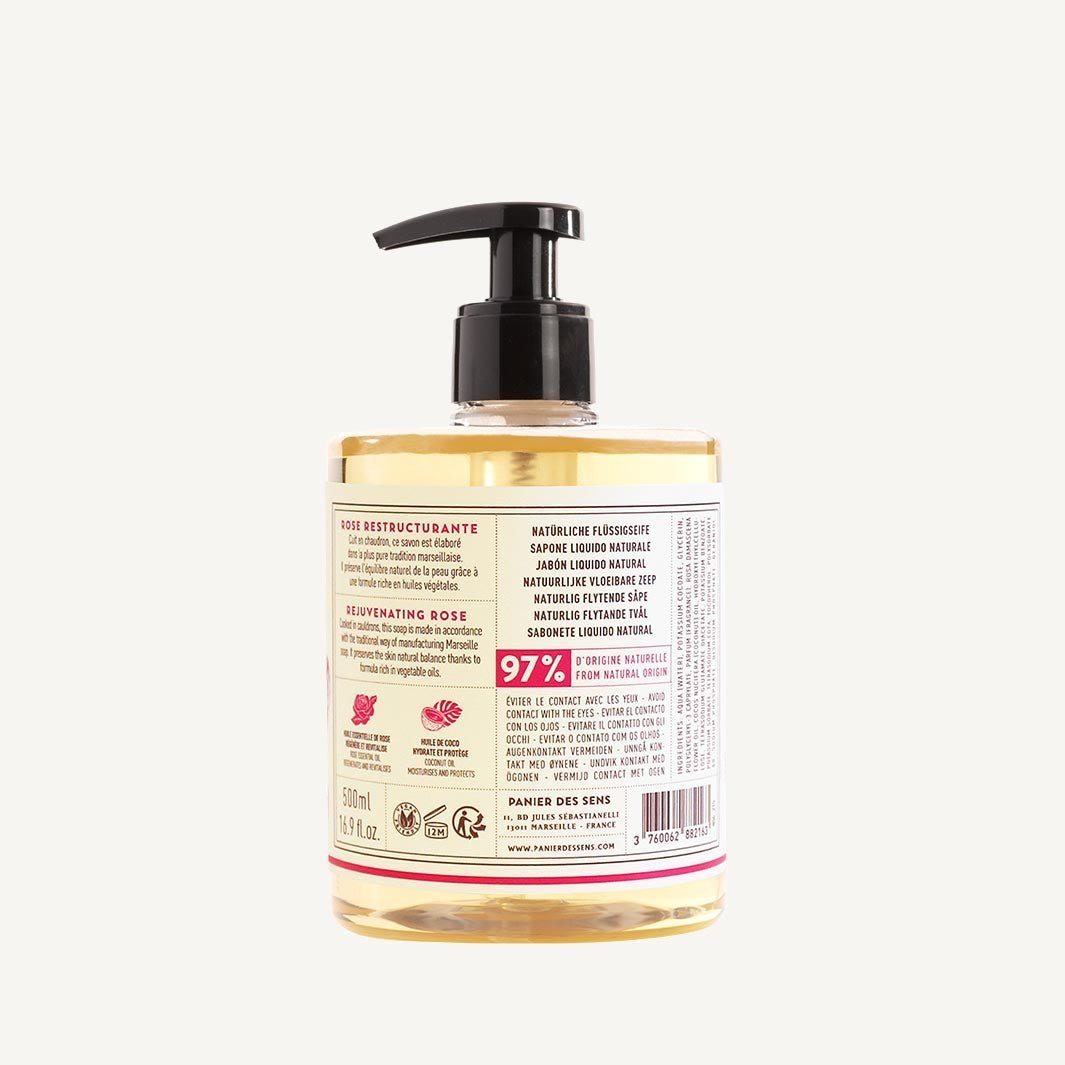 Savon de Marseille flüssig | Rose Envoûtante 500ml - Panier des Sens
