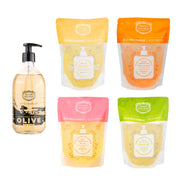 Sapone di Marsiglia liquido Olive edizione limitata + 4 ricariche - Fiori d'arancio, Verbena, Rosa, Provenza - Panier des Sens