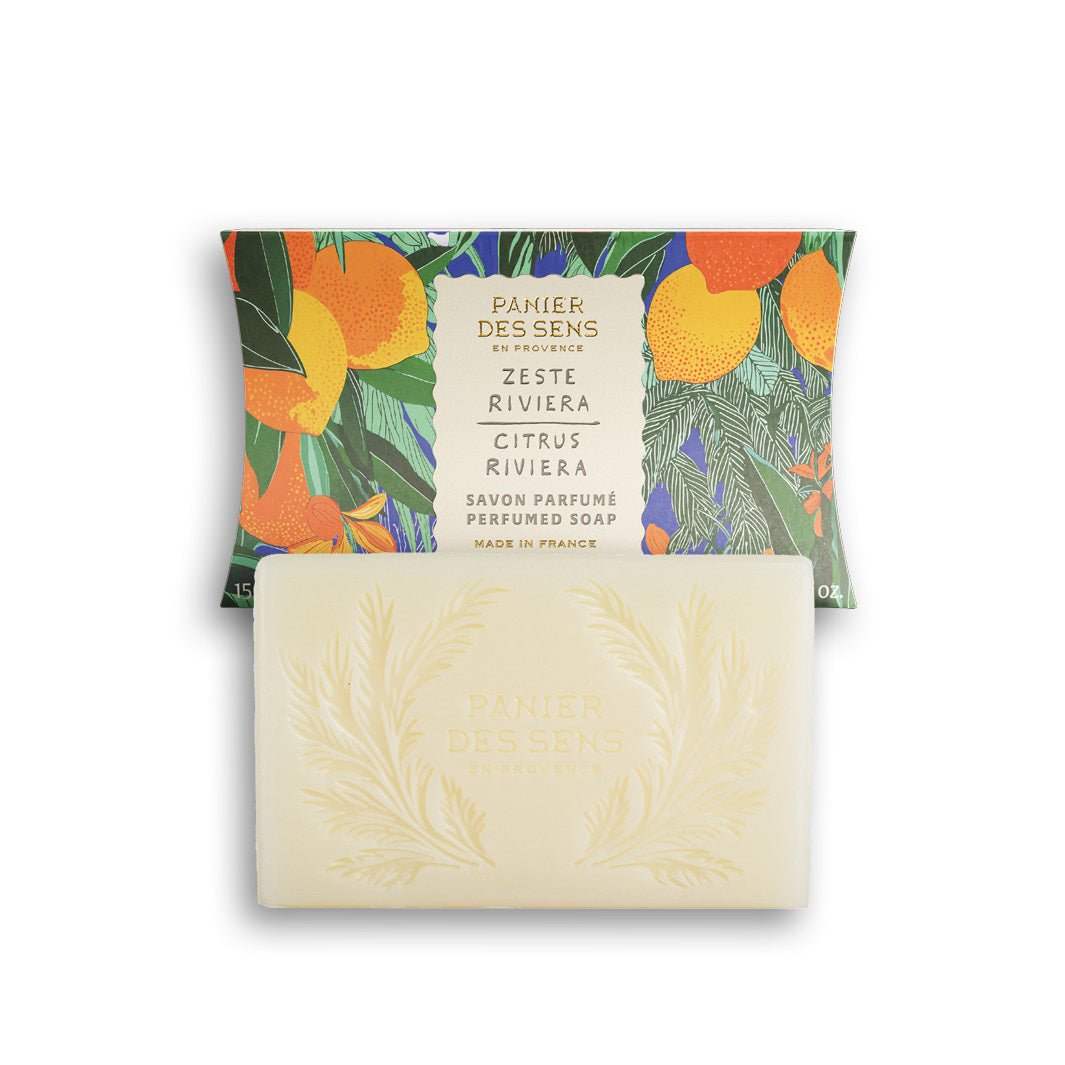 Zeste Riviera solid soap, fresh and lemony | Panier des Sens