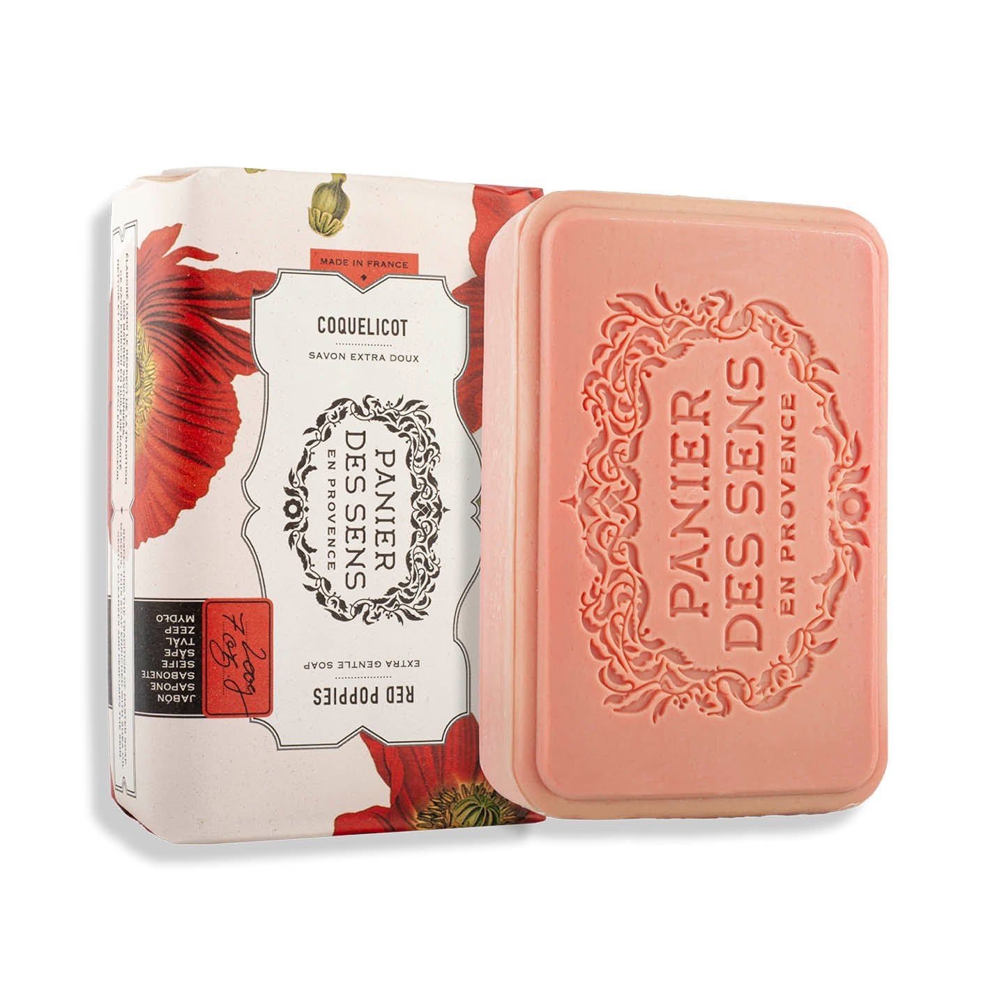 **アンティーク風♡SAVON‪ꔛ‬パウダーBOX風** Shea Butter Soap 200g - Poppy Fragrance - Panier des Sens
