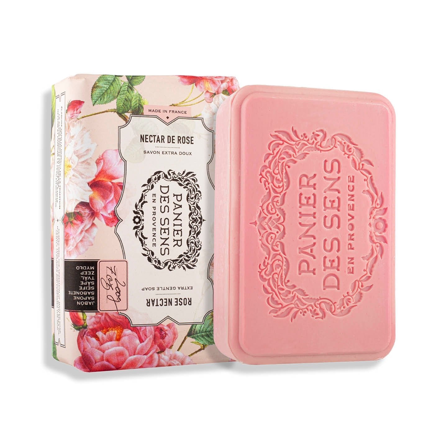 Shea Butter Soap 200g - Rose Nectar Fragrance - Panier des Sens