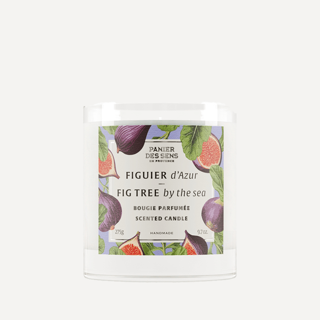 Bougie parfumée cire végétale - Parfum Figuier d'Azur 275g - Panier des Sens