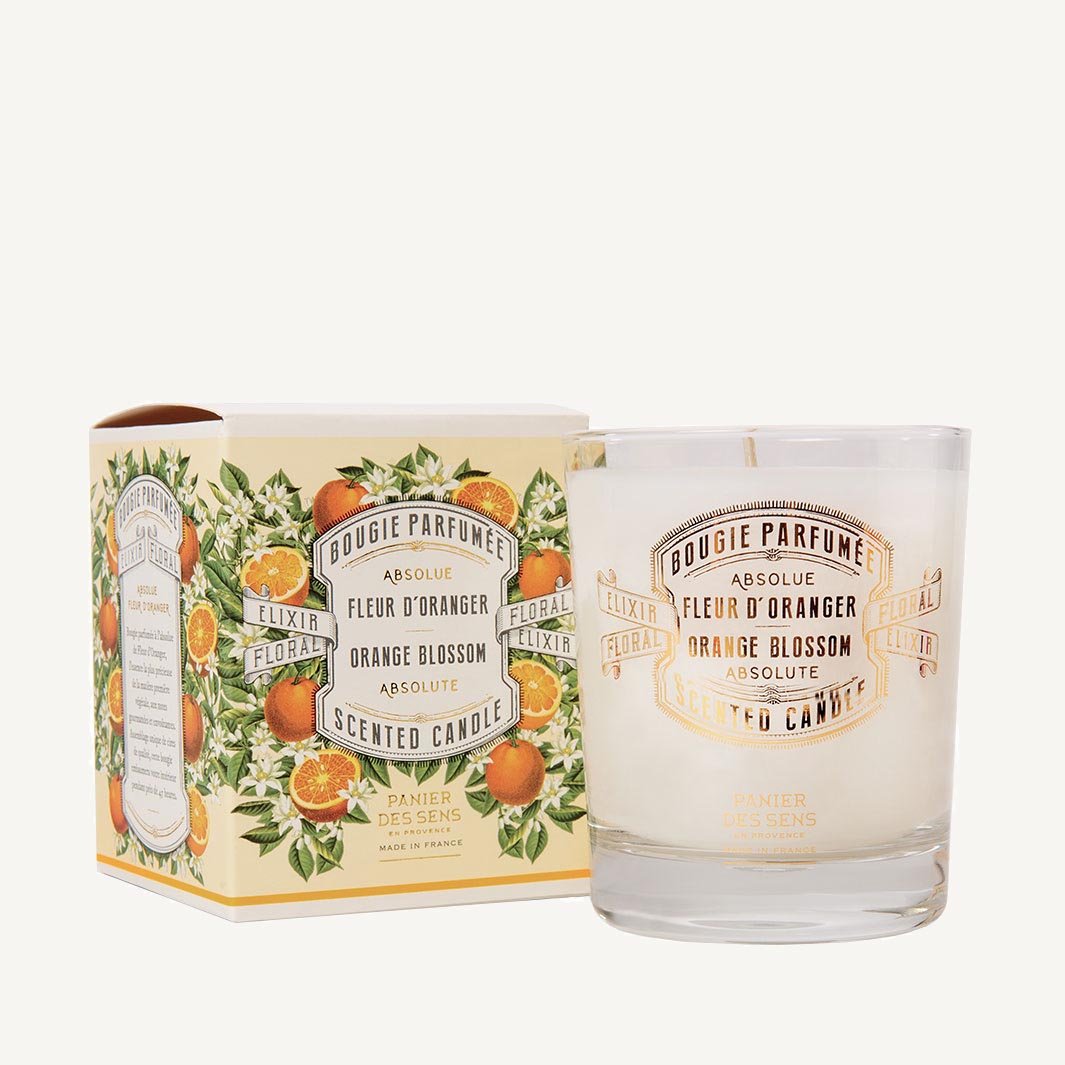 Candela profumata - Fragranza di fiori d'arancio 180g - Panier des Sens
