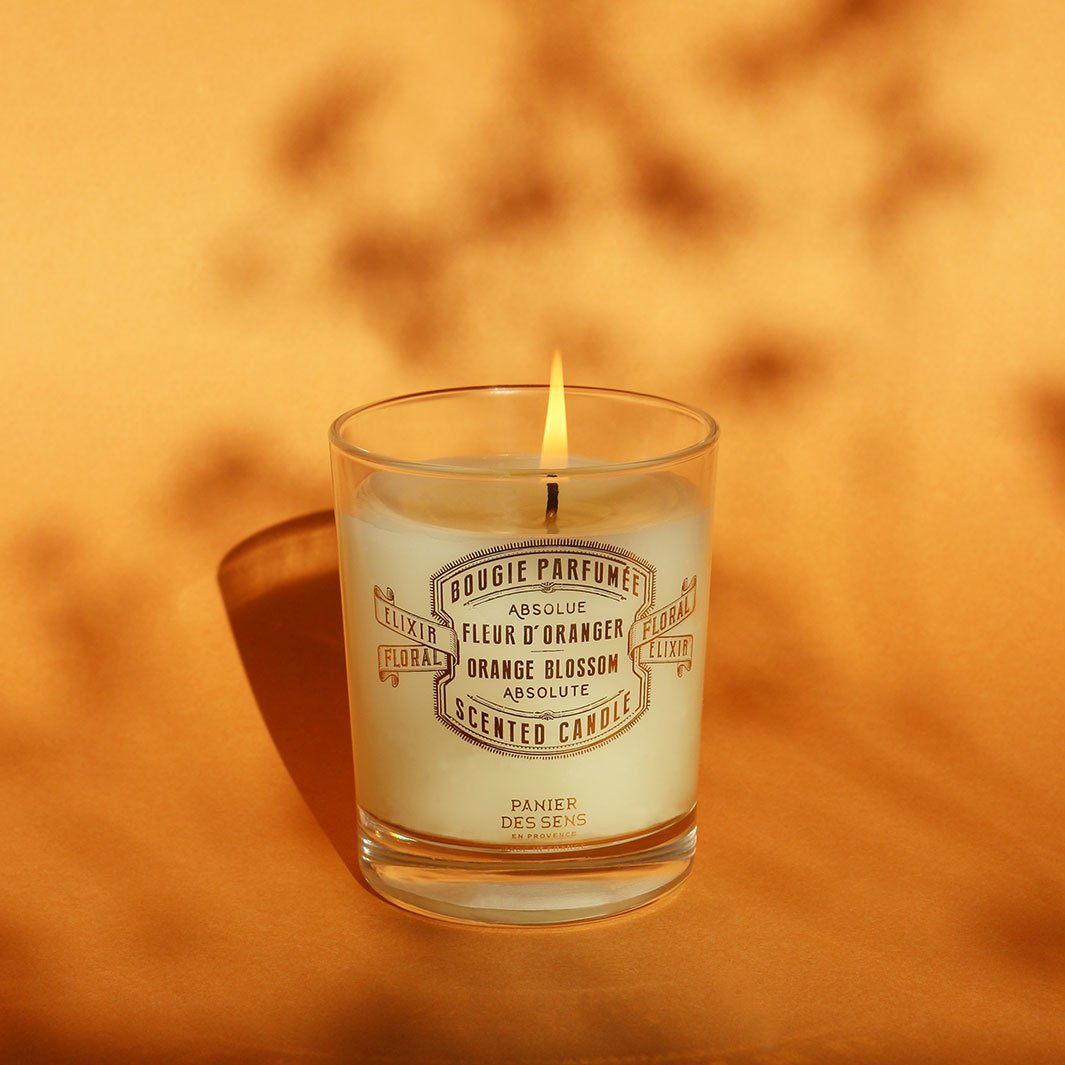 Candela profumata - Fragranza di fiori d'arancio 180g - Panier des Sens