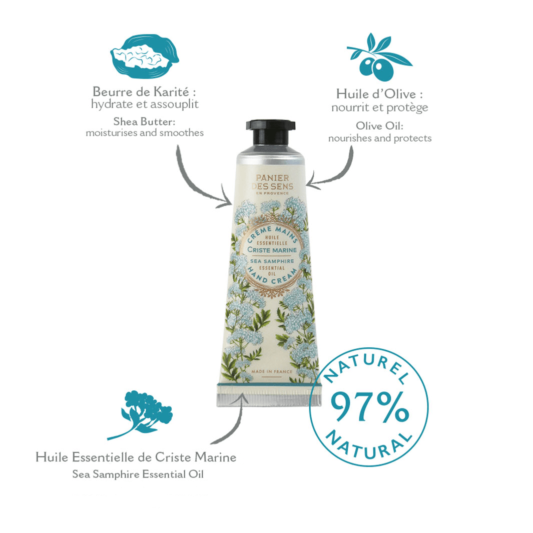 Crema mani - Finocchio Marino Tonificante 30ml - Panier des Sens