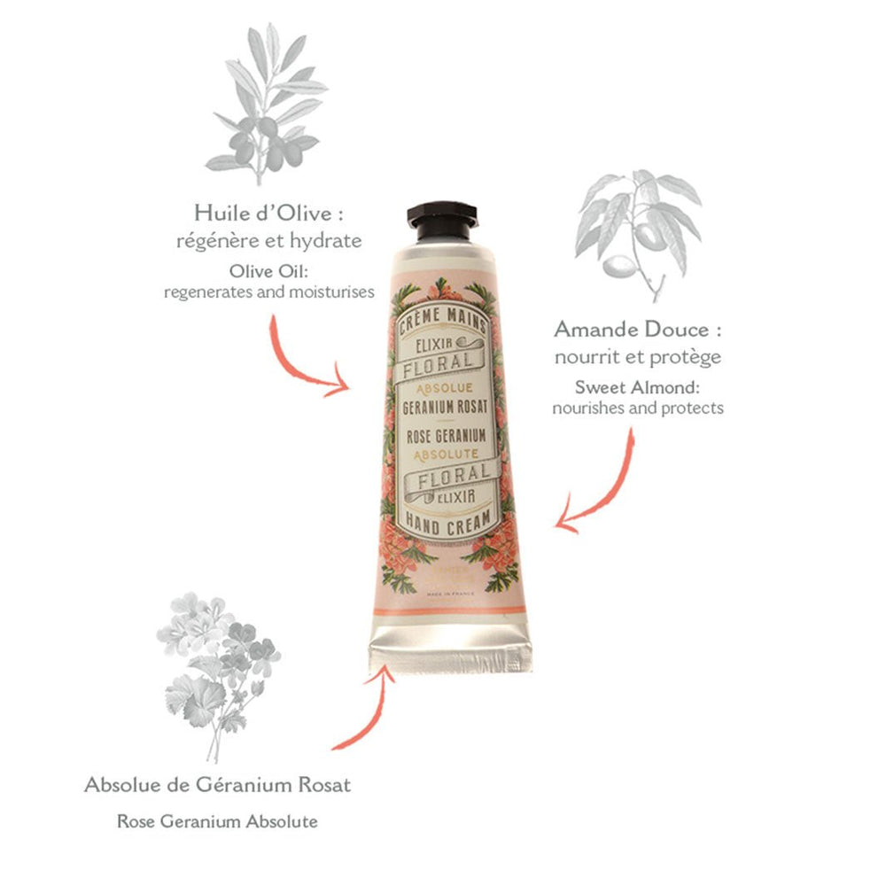 Crema mani - Geranio rosa 30ml - Panier des Sens
