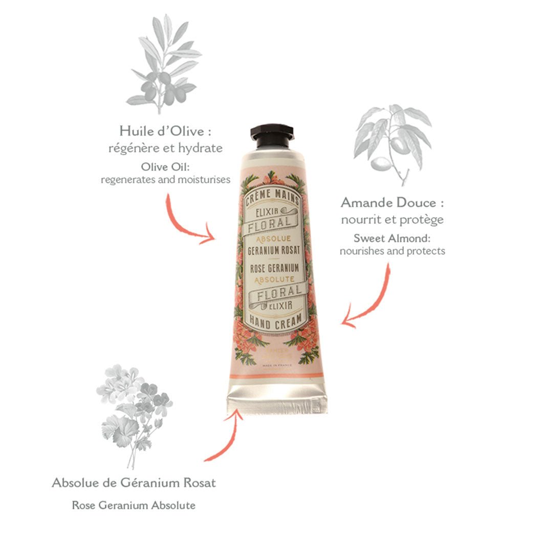 Handcreme - Rosengeranie 30ml - Panier des Sens