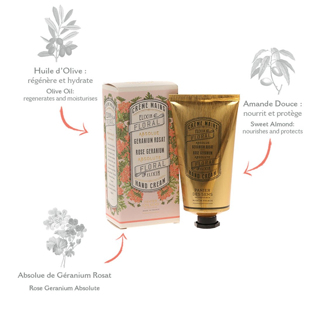 Crema mani - Geranio rosa 75ml - Panier des Sens
