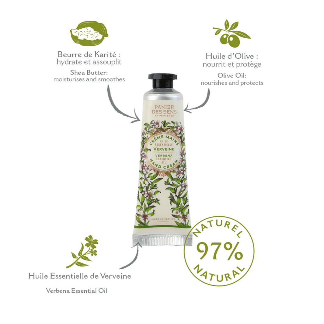 Crema mani - Verbena rilassante 30ml - Panier des Sens