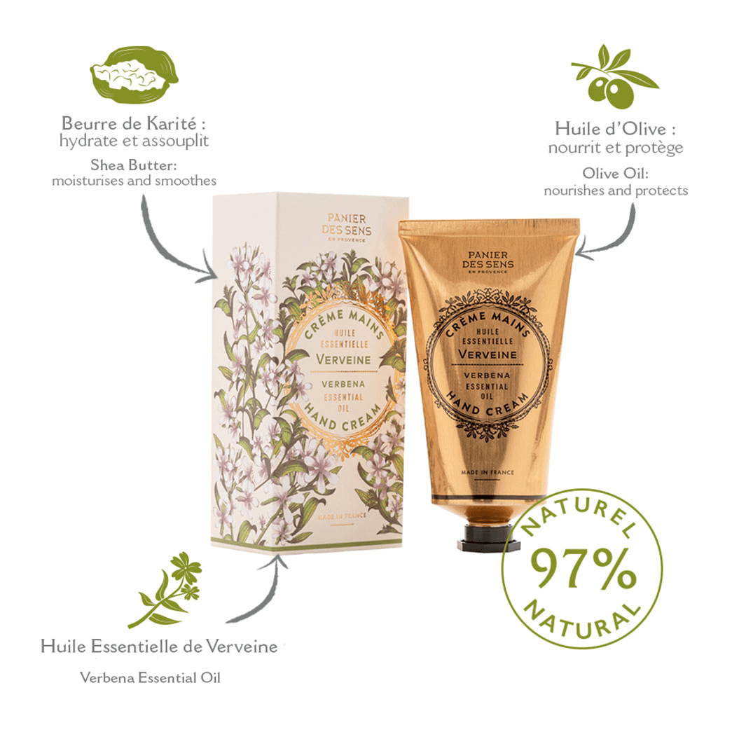 Crema mani - Verbena rilassante 75ml - Panier des Sens