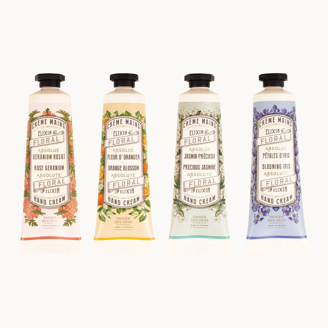 Confezione da 4 Creme mani con assoluti di profumo - 4 x 30ml - Panier des Sens