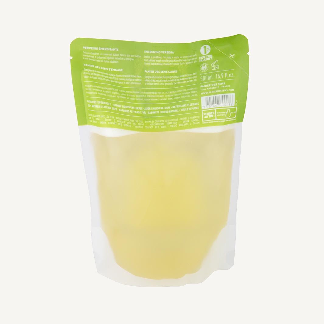 Ricarica Sapone di Marsiglia liquido - Verbena rilassante 500ml - Panier des Sens