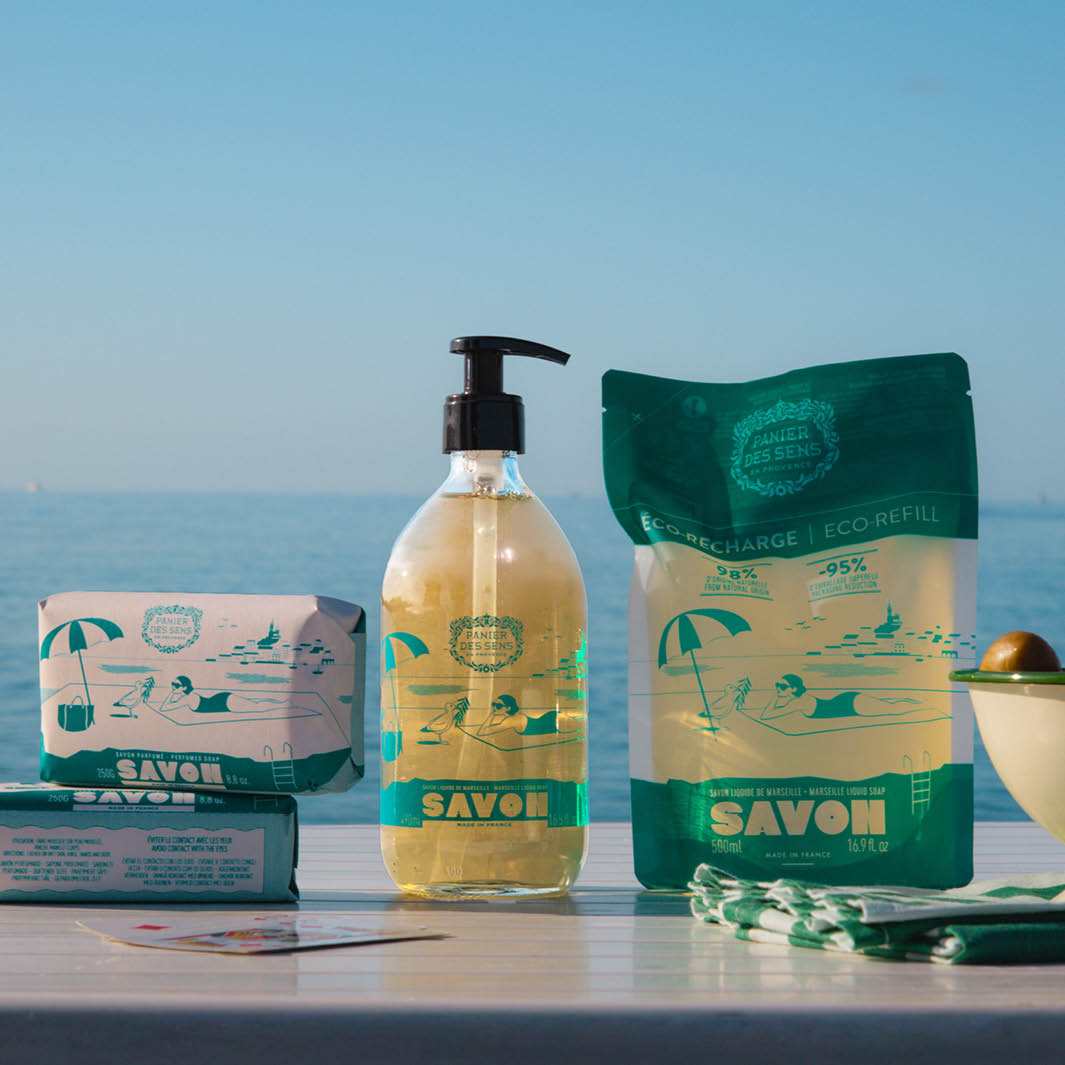 Recambio ecológico Jabón líquido de Marsella Oliva 500 ml – Edición limitada 25 años - Panier des Sens