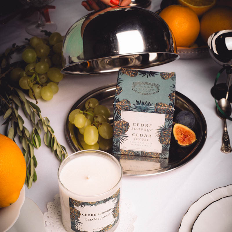 Candela profumata in cera vegetale 275G - Parfum Cèdre Sauvage - Panier des Sens