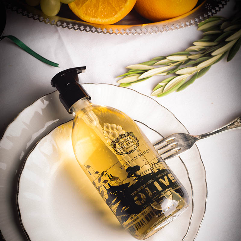 Sapone di Marsiglia liquido in vetro Oliva - Edizione limitata 2024 490ml - Panier des Sens
