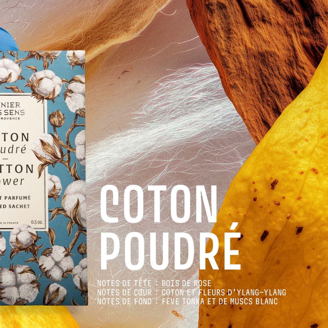 Sachet parfumé 15g Coton poudré | Panier des Sens