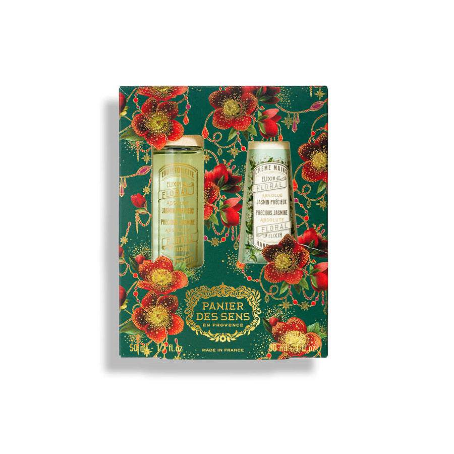 Duo Eau de Toilette + Crème mains Jasmin - Coffret Cadeau Noël Femme