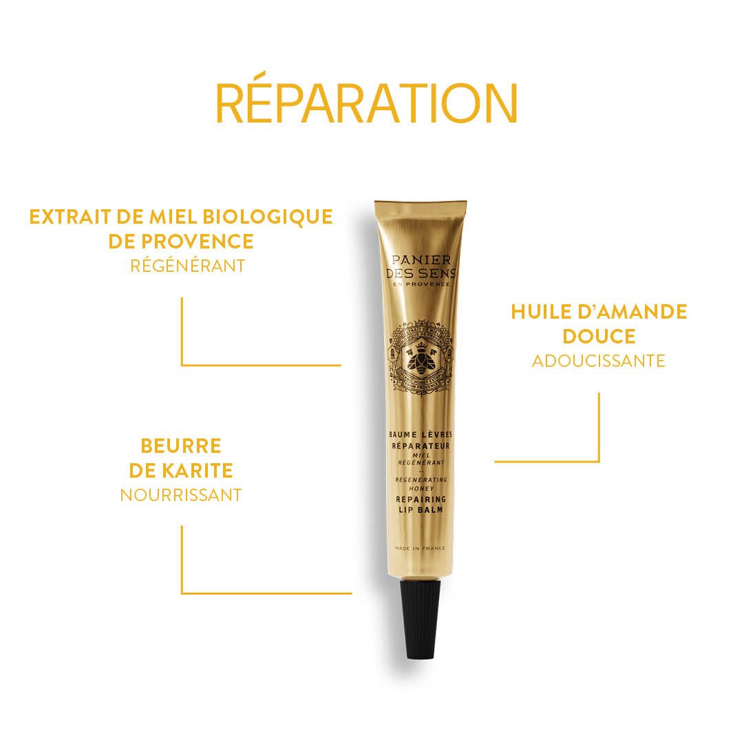 Honey Repair Lip Balm 15ml - Panier des Sens