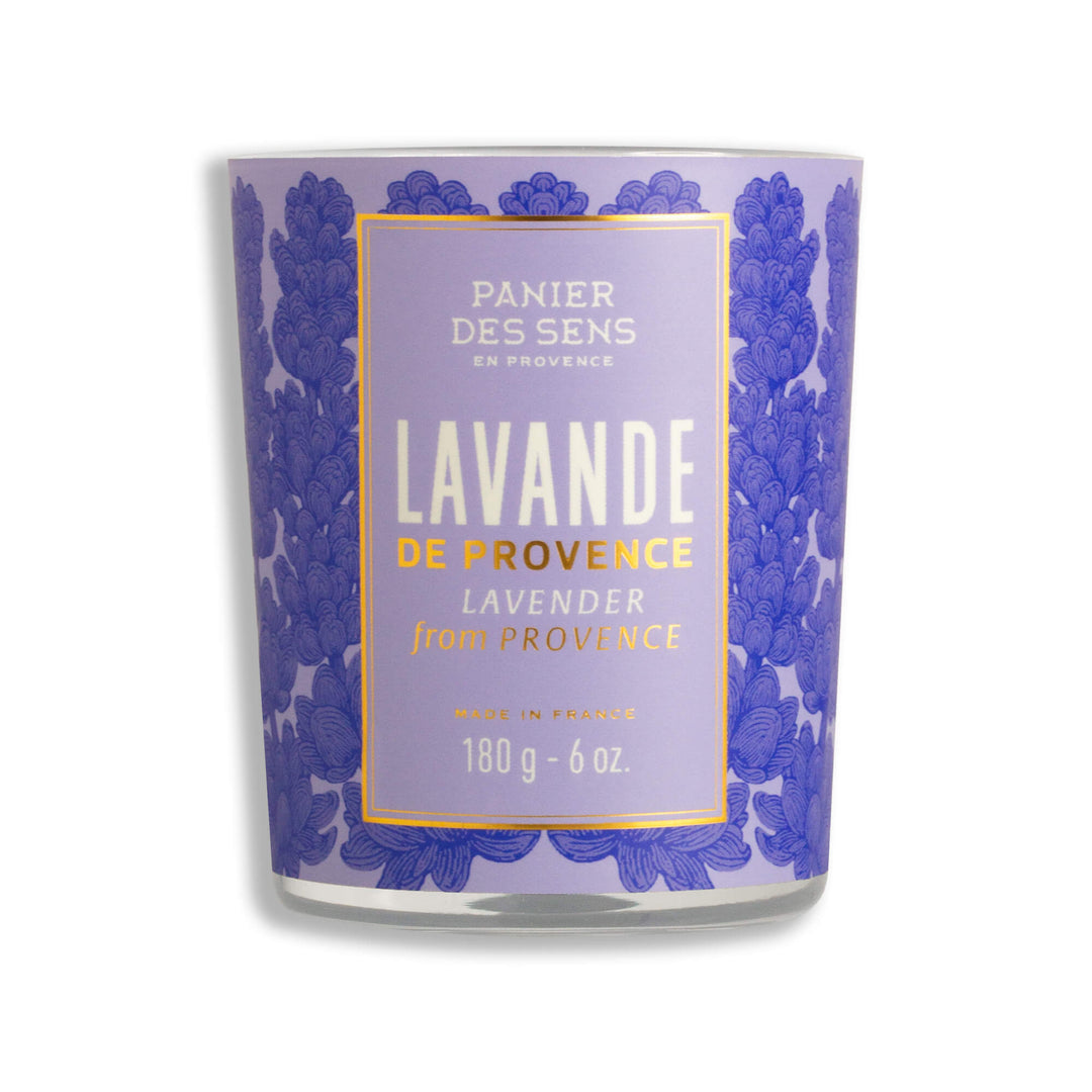 Candela alla lavanda 180 g – Cera vegetale e profumo rilassante - Panier des Sens