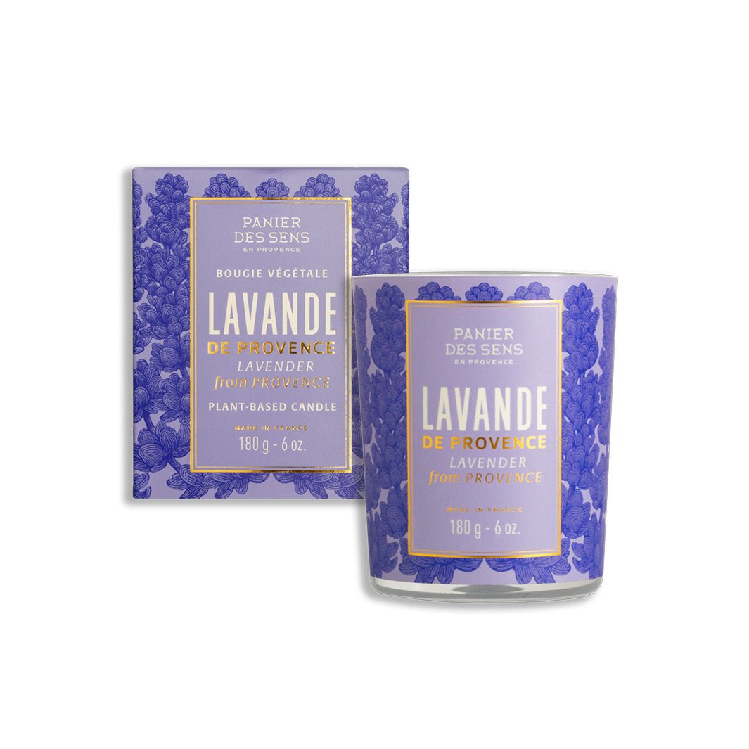 Candela alla lavanda 180 g – Cera vegetale e profumo rilassante - Panier des Sens