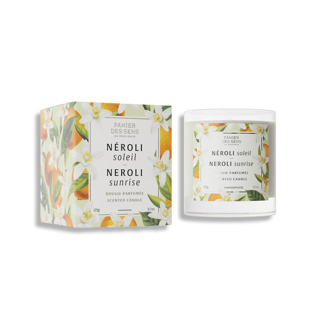 Neroli Sunrise Scented Candle - Vegetable Wax 275g - Panier des Sens