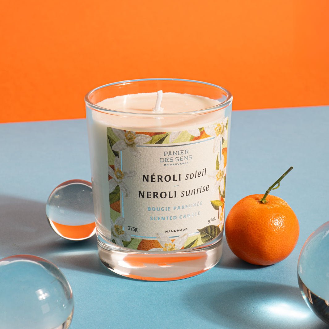 Neroli Sunrise Scented Candle - Vegetable Wax 275g - Panier des Sens