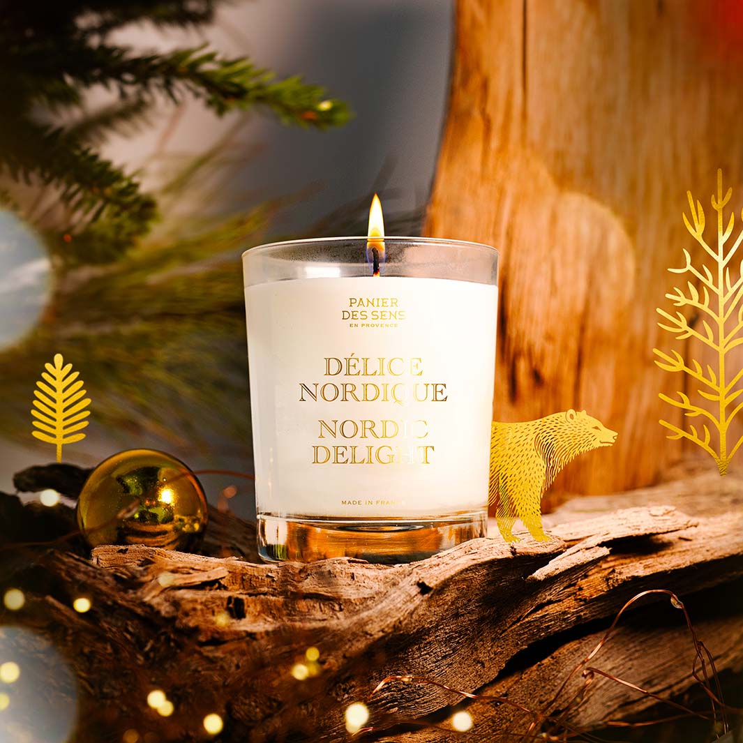 Winter scented candle - Nordic Delight 180g - Panier des Sens