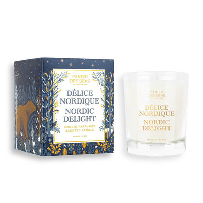 Bougie parfumée de Noël - Délice nordique 180g - Panier des Sens