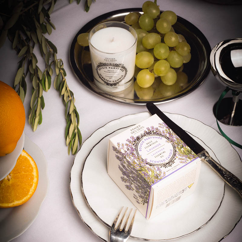 Scented candle - Lavender scent 180g - Panier des Sens