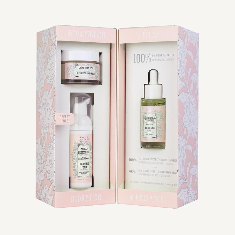 Coffret Beauté Femme - Soins du visage Hydratation & Éclat - Panier des Sens