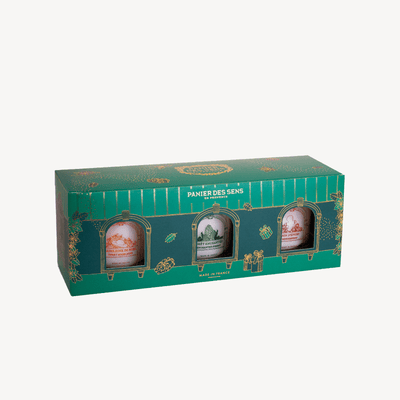 Coffret bougies parfumées - Gourmande, Boisée, Épicée 3x70g (VP) - Panier des Sens