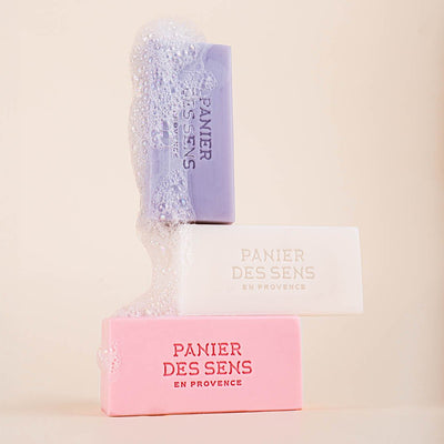 Gift set 3 solid scented soaps - Cotton, Lavender, Rose Nectar 3x100g - Panier des Sens