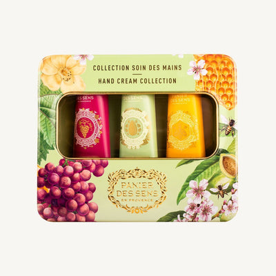 Coffret Crèmes Mains (3x30ML) - Amande, Miel et Raisin - Panier des Sens