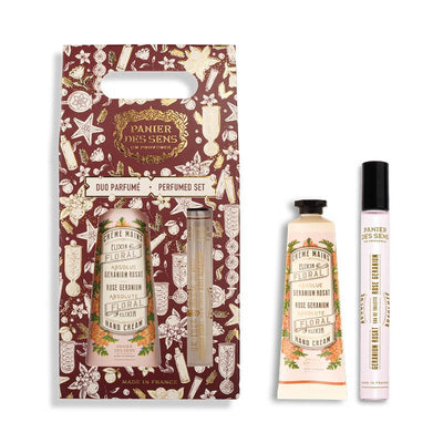 Set dúo Navidad - Geranium Rosat - Panier des Sens