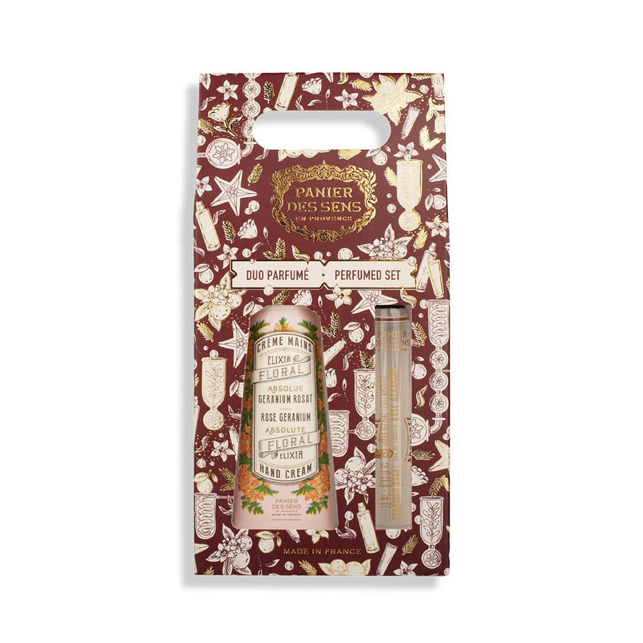 Christmas duo set - Geranium Rosat - Panier des Sens