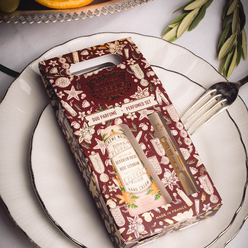 Set dúo Navidad - Geranium Rosat - Panier des Sens