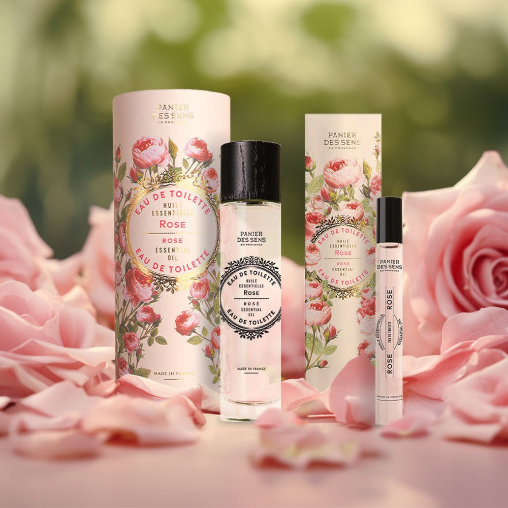 Duo Eau de toilette 50ml et Roll - on 10ml - Rose Envoûtante - Panier des Sens