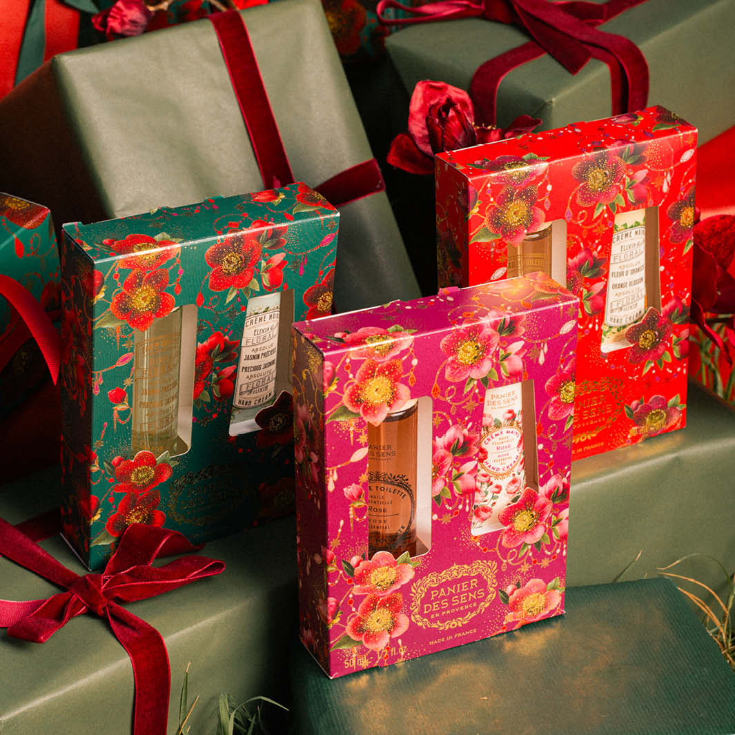 Duo Eau de Toilette + Crème mains Rose - Coffret Cadeau Noël Femme - Panier des Sens