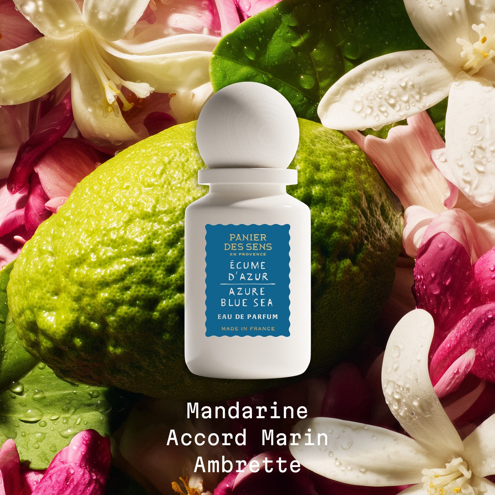 Eau de Parfum Écume d'Azur, iodized, floral & fresh | Panier des Sens